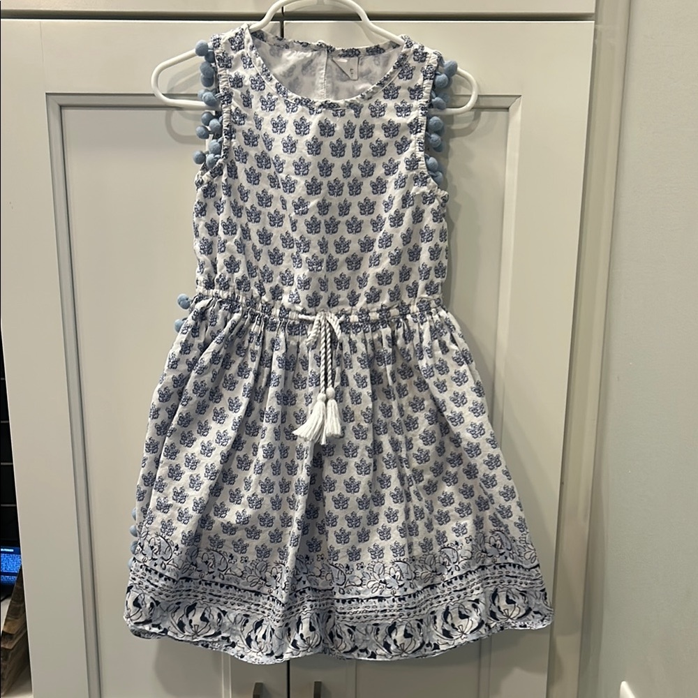 Blue and White Kids Dress